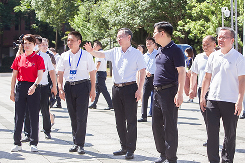 市委副书记、市长陈恢清一行到平博app官方版下载检查湖南省第一届职业技能大赛筹备工作情况