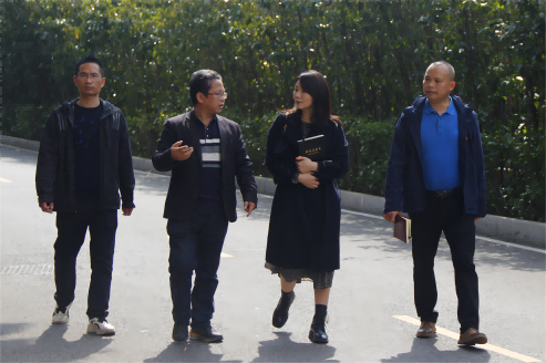 芦淞区董家塅片区管委会副主任曾超群一行来平博app官方版下载调研产教融合工作
